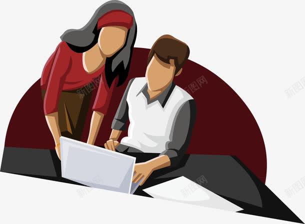 ppt卡通人物 設計圖片 免費下載 頁面網頁 平面電商 創意素材 商務團隊素材