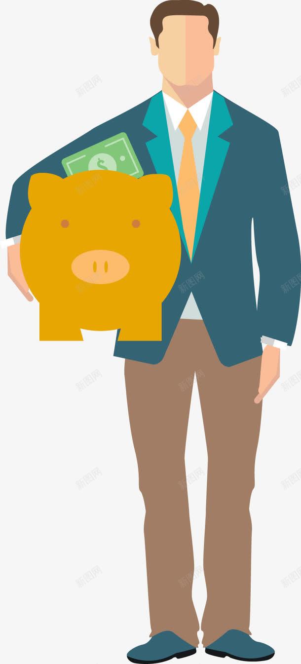 卡通商務(wù)人物元素 免費(fèi)下載 頁面網(wǎng)頁 平面電商 創(chuàng)意素材 小豬素材