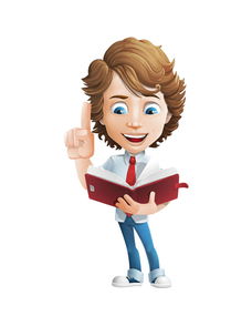 看著書本宣讀的卡通商務人物矢量圖圖片素材 ai模板下載 0.78mb 動漫人物大全 人物形象