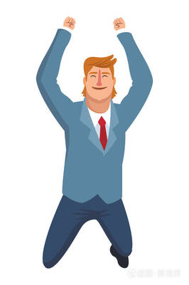 愉快的執行商人動畫片