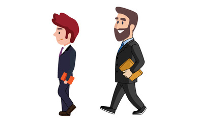 穿職業(yè)的男士側(cè)面走路動(dòng)作an動(dòng)畫(huà)源文件素材