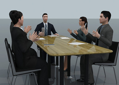 配景人物 漫游 開會 白領(lǐng) 鼓掌 會議 商務(wù) 場景 動畫