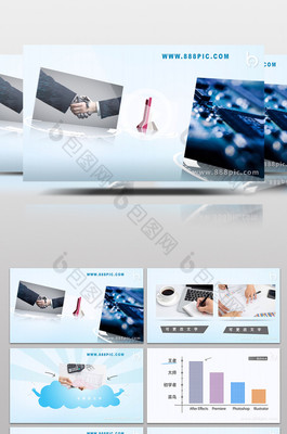 商務(wù) 小清新 簡約 企業(yè) 產(chǎn)品宣傳 動畫