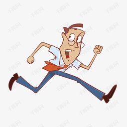 創意卡通商務男士逃跑扁平化矢量圖案素材圖片免費下載 高清png 千庫網 圖片編號9736798