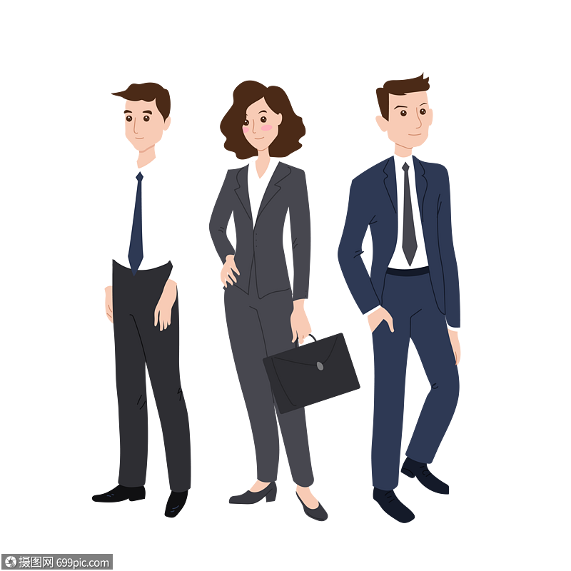 商務男女 辦公世界的活力動畫